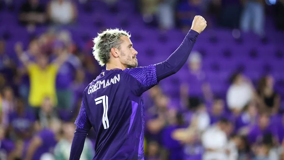 Antoine Griezmann celebra un gol con la camiseta del Orlando City en la MLS