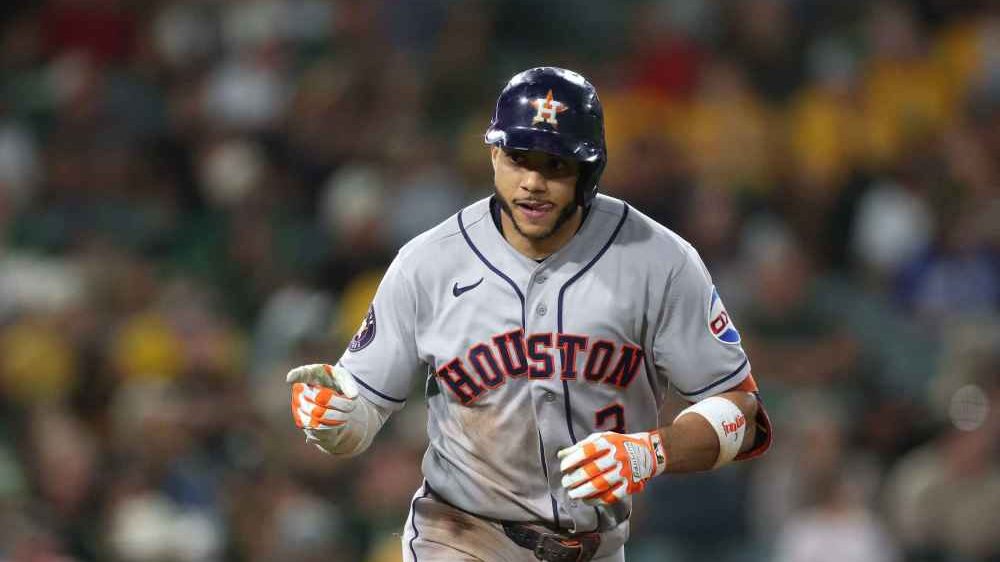 Jugadores de los Astros de Houston celebrando el título del Oeste de la Liga Americana en 2026