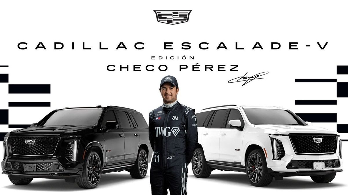 Cadillac Escalade-V Edición Checo Pérez presentada en la embajada de Estados Unidos en México, serie de 11 unidades