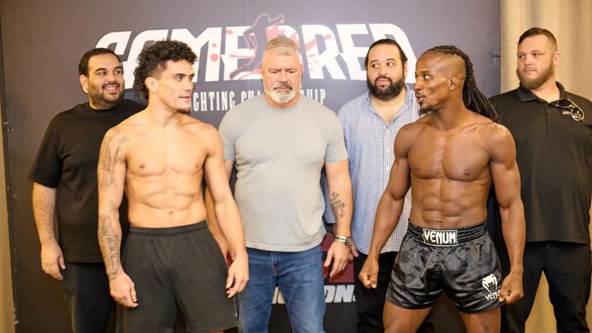 Peleadores dominicanos de MMA en acción durante una cartelera local con premio millonario