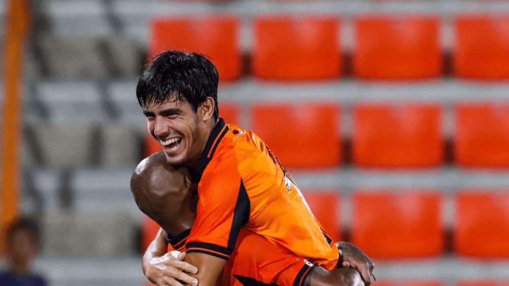 Javier Roces celebra su doblete con Cibao FC tras golear 3-0 a Jarabacoa FC en el Torneo Apertura LDF 2026-2027
