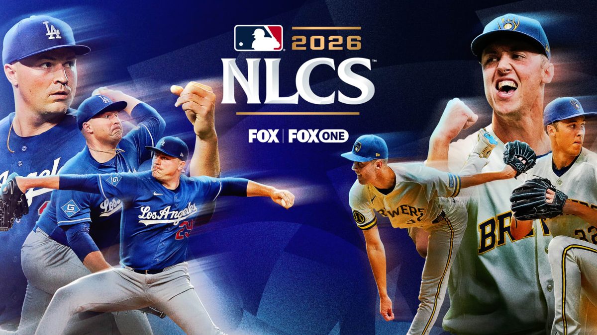 Jacob Misiorowski lanzando para los Brewers frente a los Dodgers en la NLCS 2026