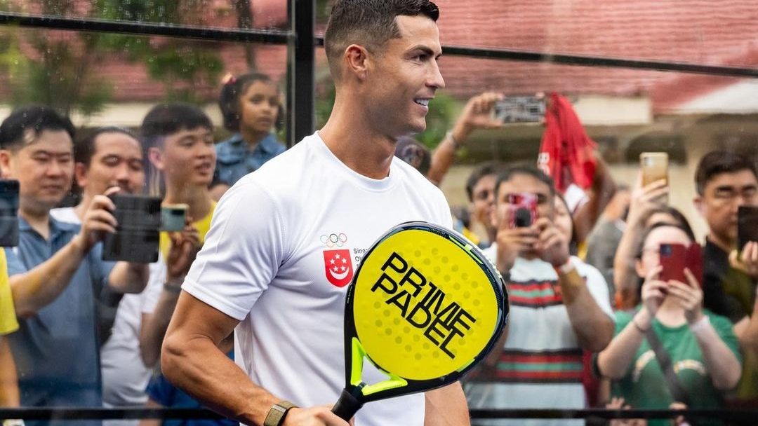 Lionel Messi y Cristiano Ronaldo en canchas de pádel durante su tiempo libre