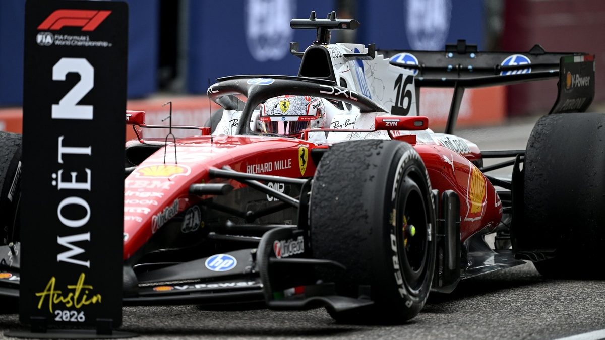 Charles Leclerc al volante del Ferrari SF-26 en el Circuit of the Americas durante el Gran Premio de Estados Unidos