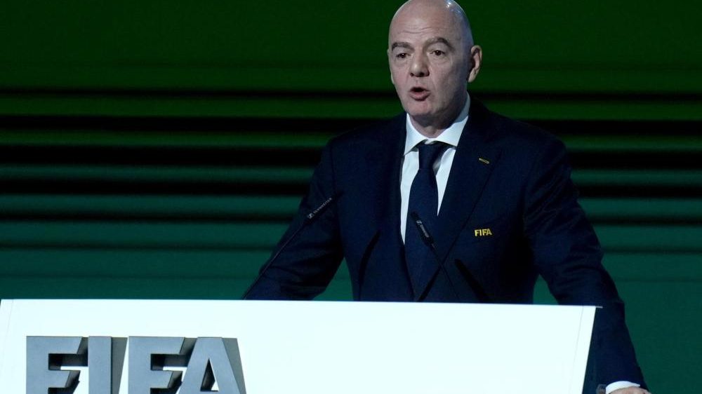 Gianni Infantino en reunión del Consejo de la FIFA donde se propone fondo de desarrollo de 6,350 millones de dólares