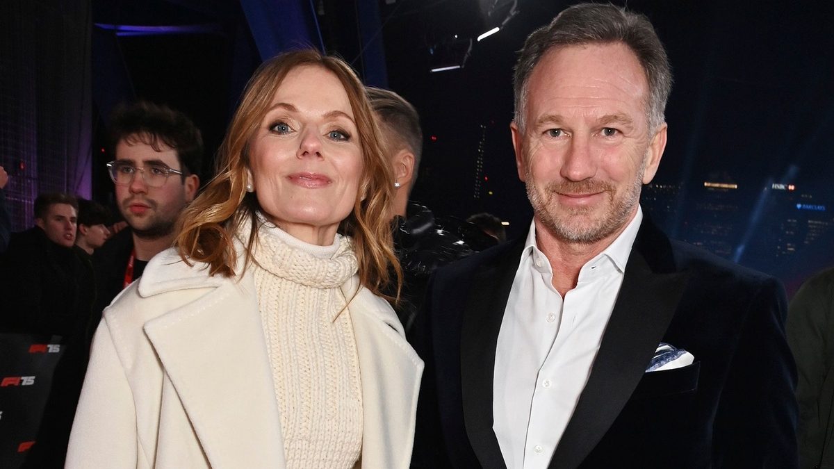 Christian Horner y Geri Halliwell juntos en un evento de Fórmula 1