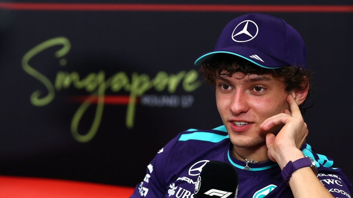 Kimi Antonelli pilotando su Mercedes en la temporada 2026 de Fórmula 1