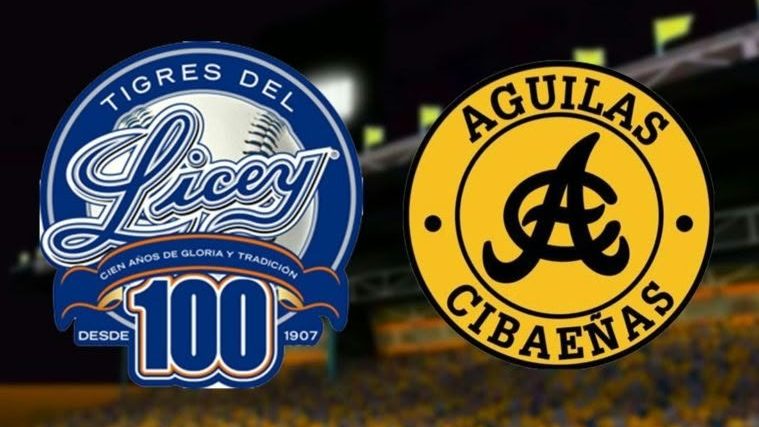 Tigres del Licey y Águilas Cibaeñas en duelo de béisbol invernal dominicano en el estadio Cibao