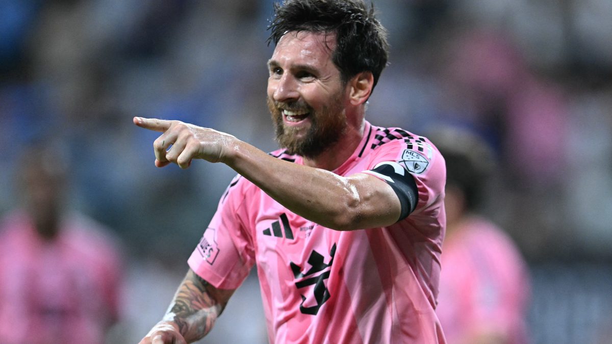 Lionel Messi con la camiseta número 10 del Inter Miami durante un partido de la MLS