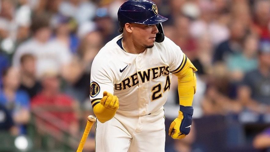 William Contreras receptor de Milwaukee Brewers celebrando el título de la Serie Mundial 2026