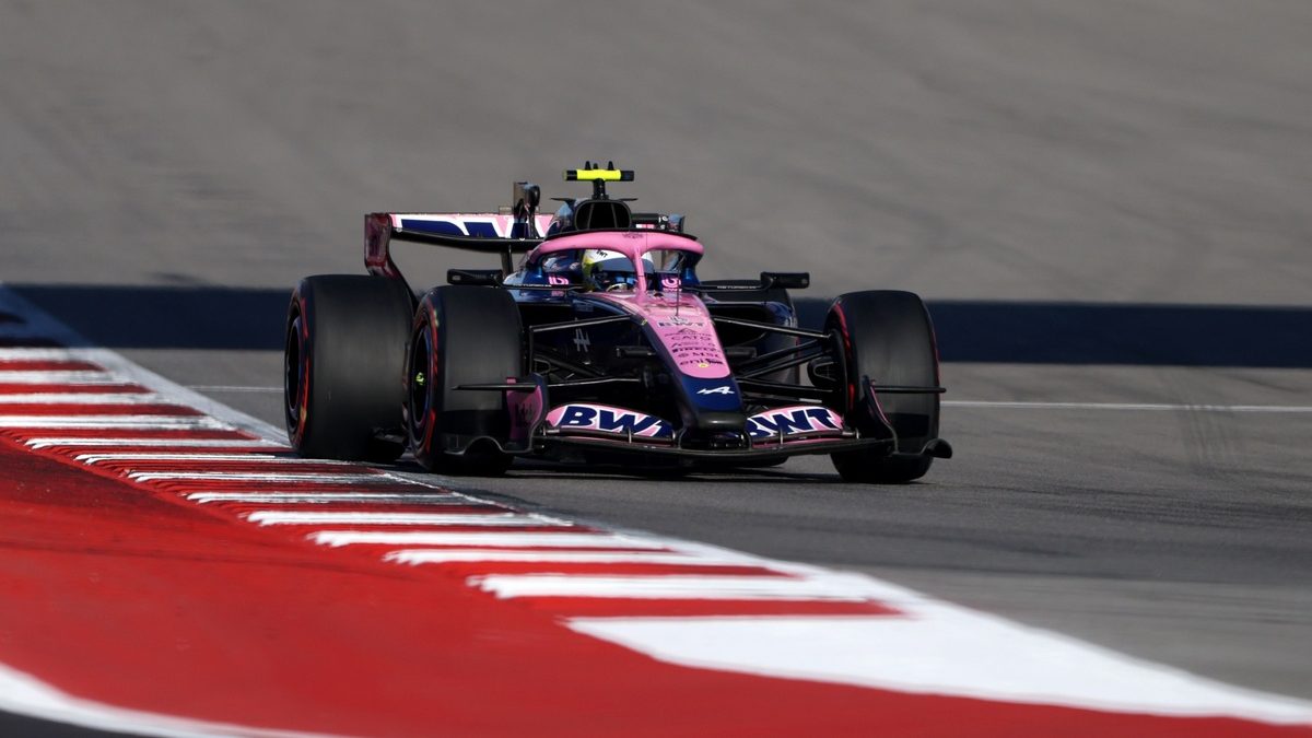Franco Colapinto al volante del Alpine en los entrenamientos del Gran Premio de Estados Unidos en el Circuito de las Américas