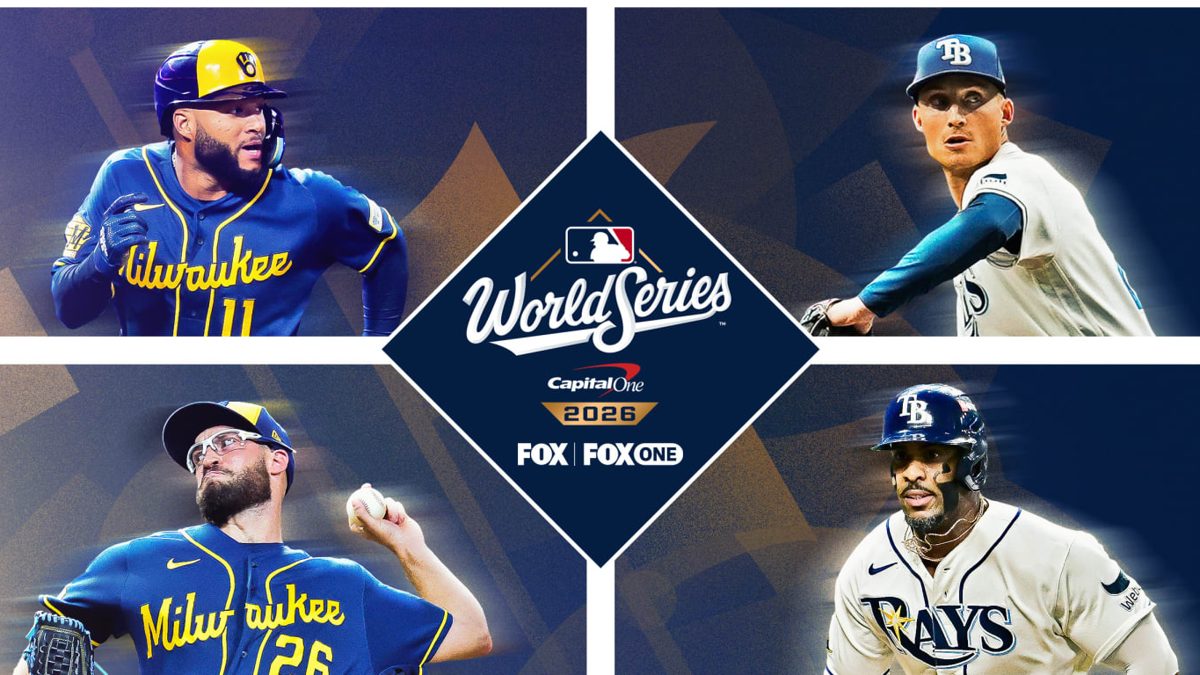 Jugadores de los Milwaukee Brewers celebrando en el dugout durante la Serie Mundial 2026