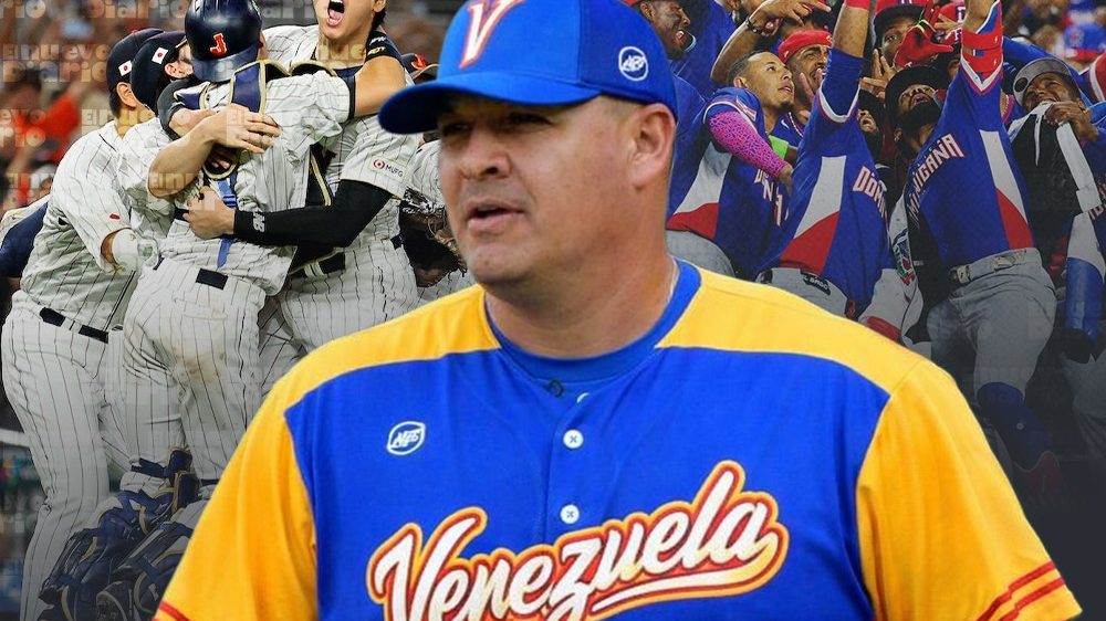 Omar López, mánager de Venezuela en el Clásico Mundial 2026, en el montículo del estadio José Bernardo Pérez de Valencia