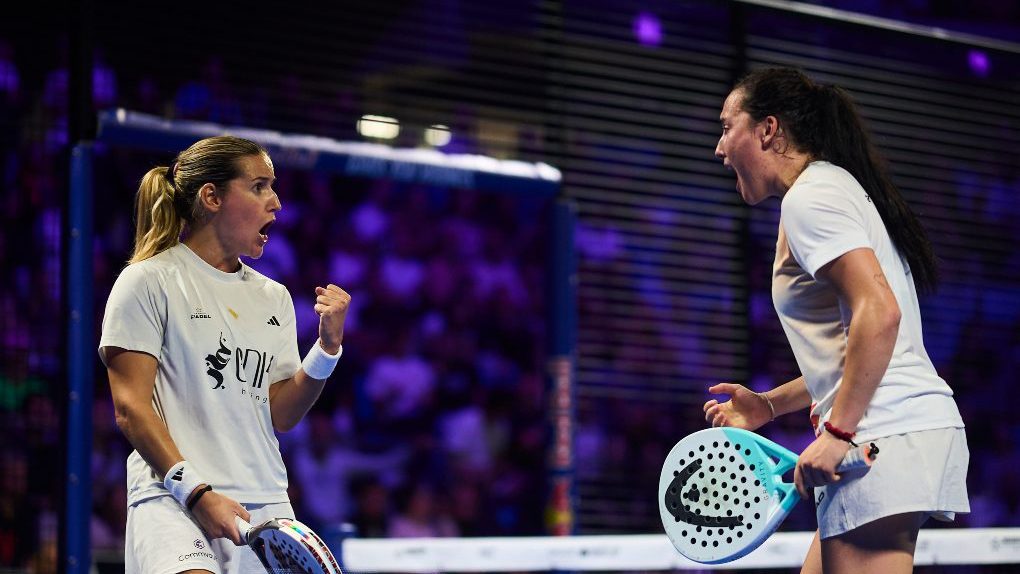 Ari Sánchez y Andrea Ustero celebran su título en el Milano Premier Padel P1 tras vencer en la final