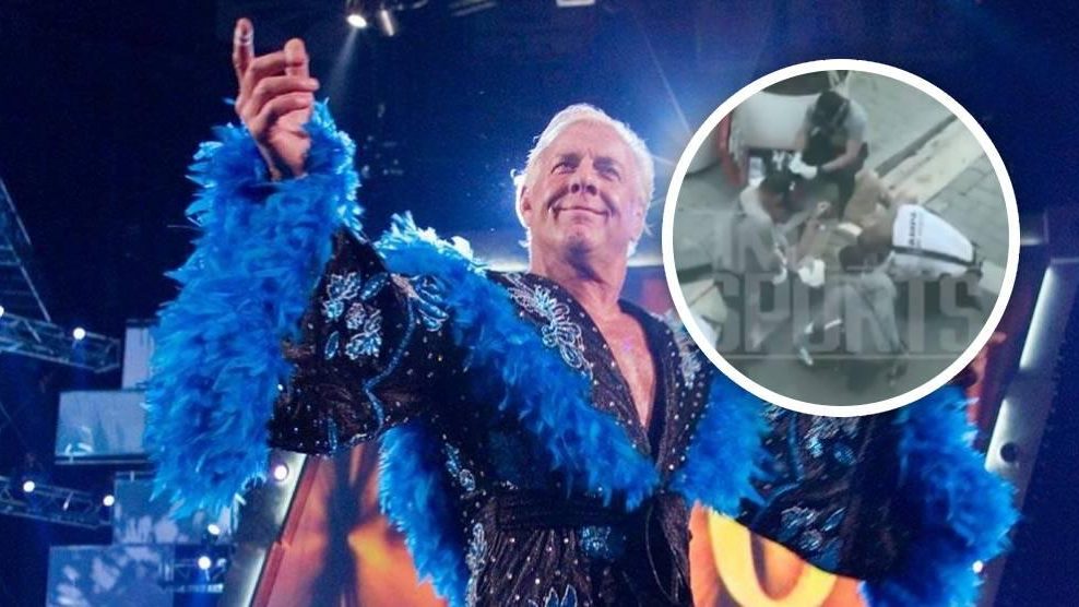 Ric Flair, leyenda de WWE y miembro del Salón de la Fama, en una aparición pública antes de su hospitalización en Tampa