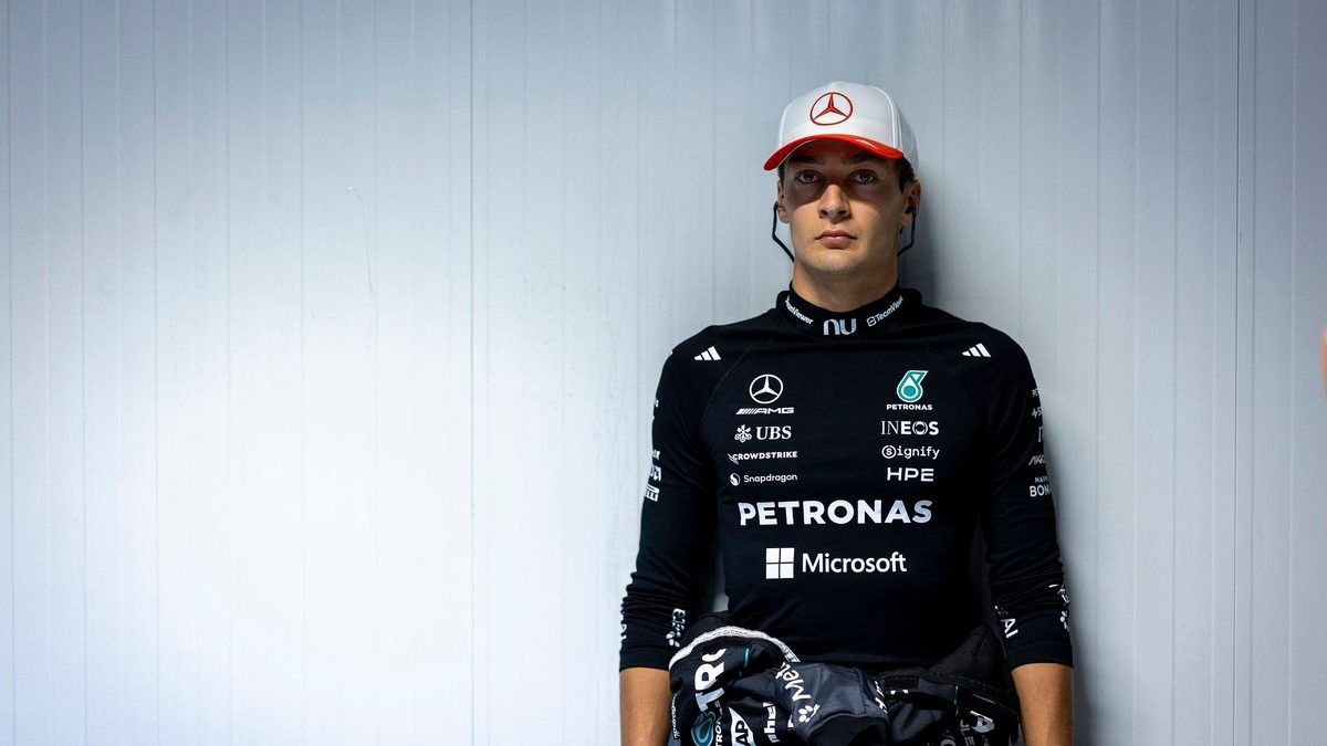 George Russell al volante del Mercedes en el Gran Premio de Madrid de Fórmula 1 2026