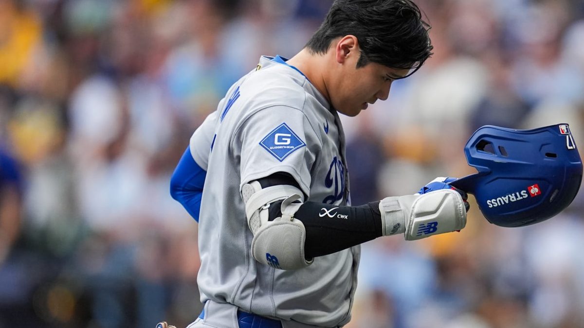 Shohei Ohtani con uniforme de los Dodgers durante la NLCS 2026 ante los Brewers de Milwaukee