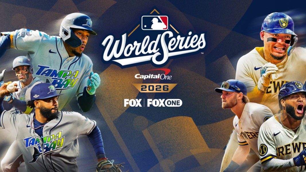 Jugadores de Milwaukee Brewers y Tampa Bay Rays en el campo durante el inicio de la Serie Mundial 122