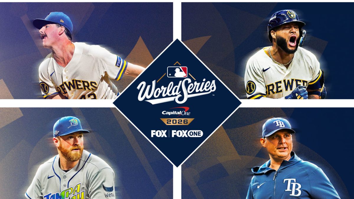 Drew Rasmussen de los Rays y Logan Henderson de los Brewers preparándose para el Juego 2 de la Serie Mundial 2026