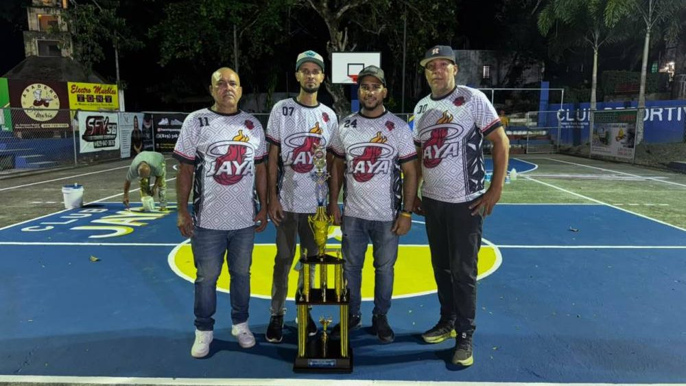 Cancha del distrito municipal de Jaya lista para la apertura del torneo de baloncesto comunitario edición 16