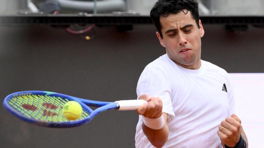 Jaume Munar celebrando un punto durante el qualifying del torneo de Tokio ATP 500