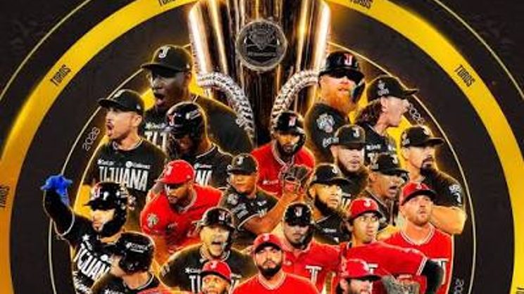 Toros de Tijuana celebrando el campeonato de la LMB 2026 tras vencer a Olmecas en seis juegos
