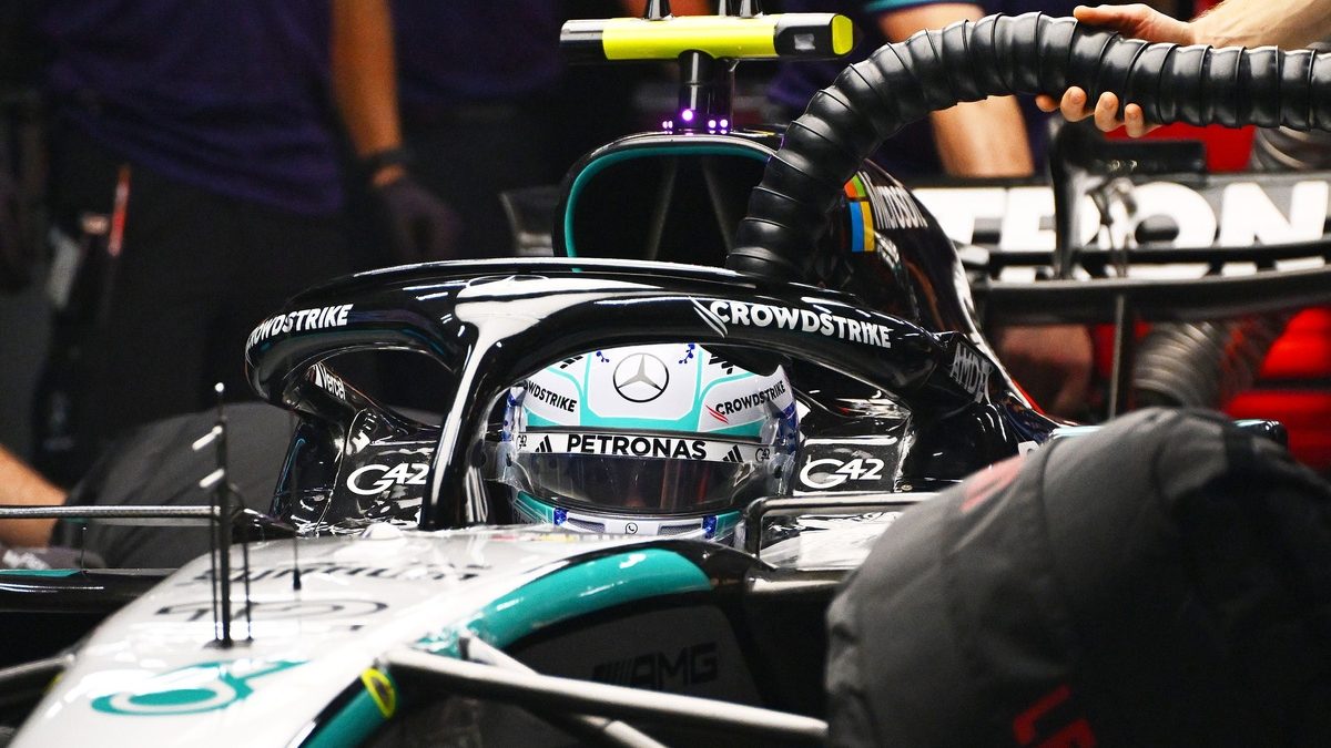 Kimi Antonelli al volante del Mercedes en el Gran Premio de Singapur 2026