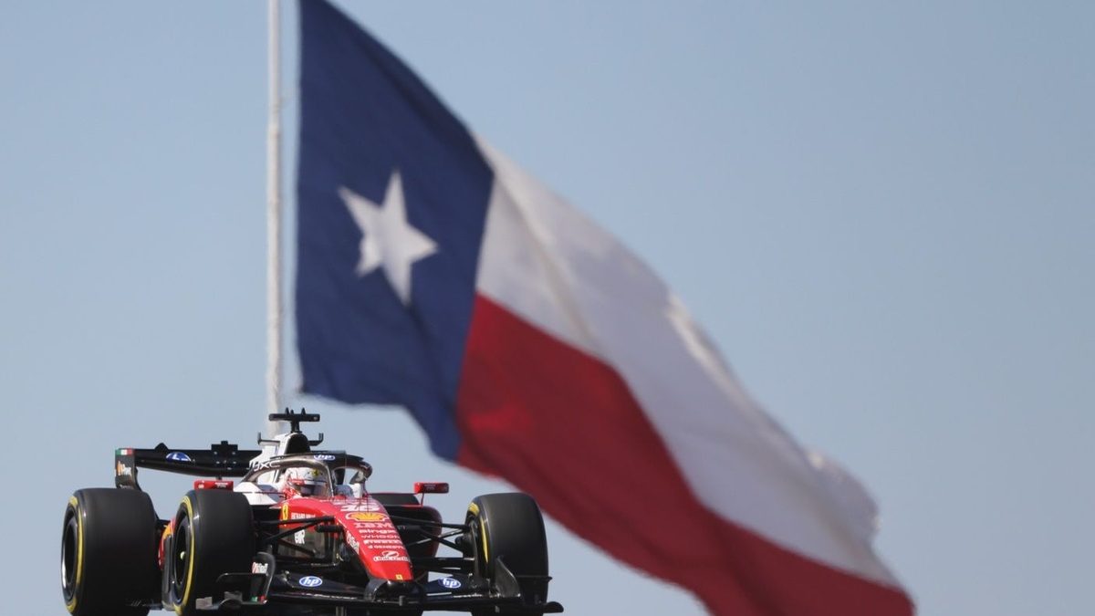 Charles Leclerc al volante del Ferrari durante la FP2 del GP de Estados Unidos 2026 en el Circuit of the Americas, Austin